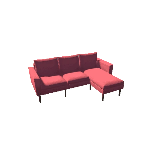 Couch 4 Red